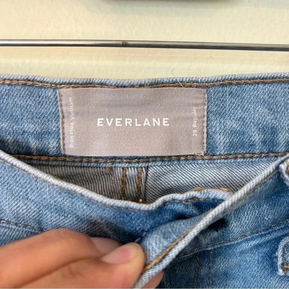 Everlane High Rise Skinny Ankle Jeans 28 Light Wash - Picture 4 of 6